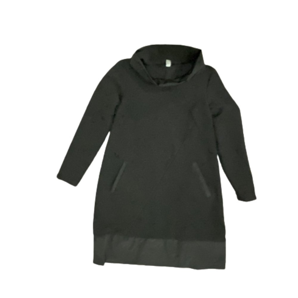 Il Vento & La Seta Turtle Neck Long Sleeve Black Dress Size Medium (M)